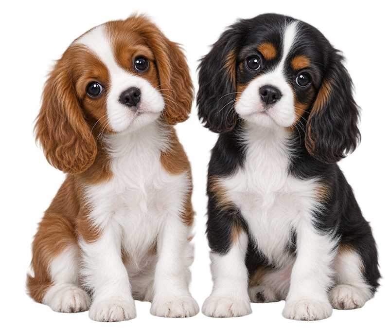 Caclier puppies